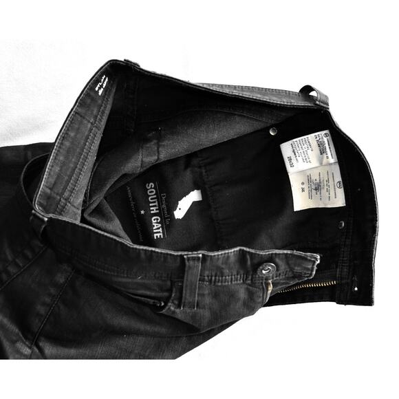 B0 NEW ADRIANO GOLDSCHMIED Dylan Black Coated Slim Skinny Jeans Sz 28 X 32 $188 - Picture 7 of 7